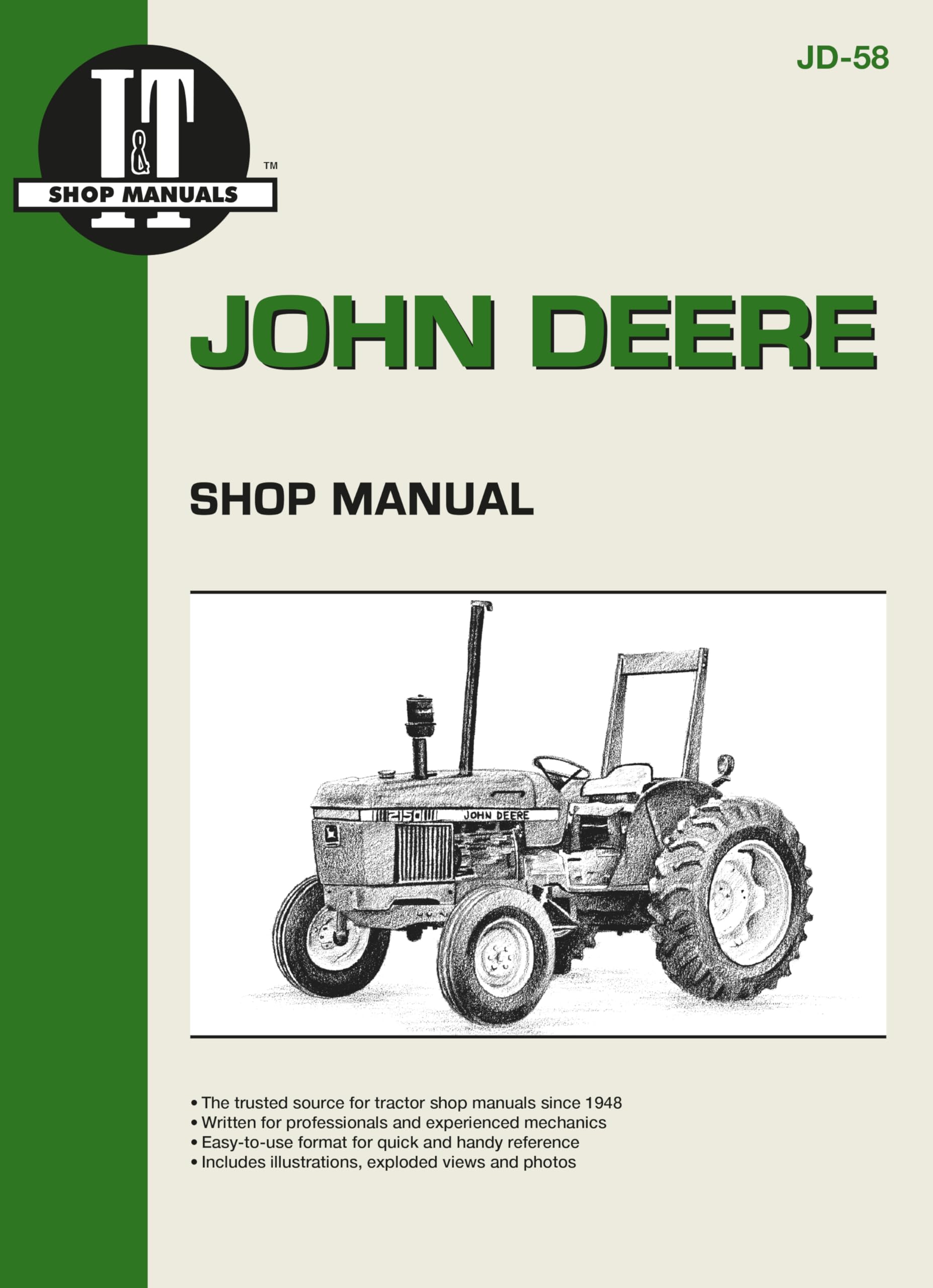 John Deere Shop Manual 2150,2155,2255,2350, +,Used