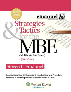 Strategies & Tactics for the MBE, Fifth Edition (Emanuel Bar Review),Used