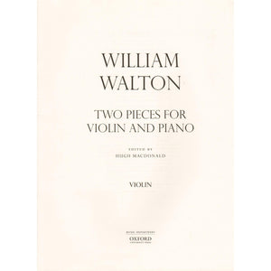 Two Pieces for Violin and Piano (William Walton Edition),Used
