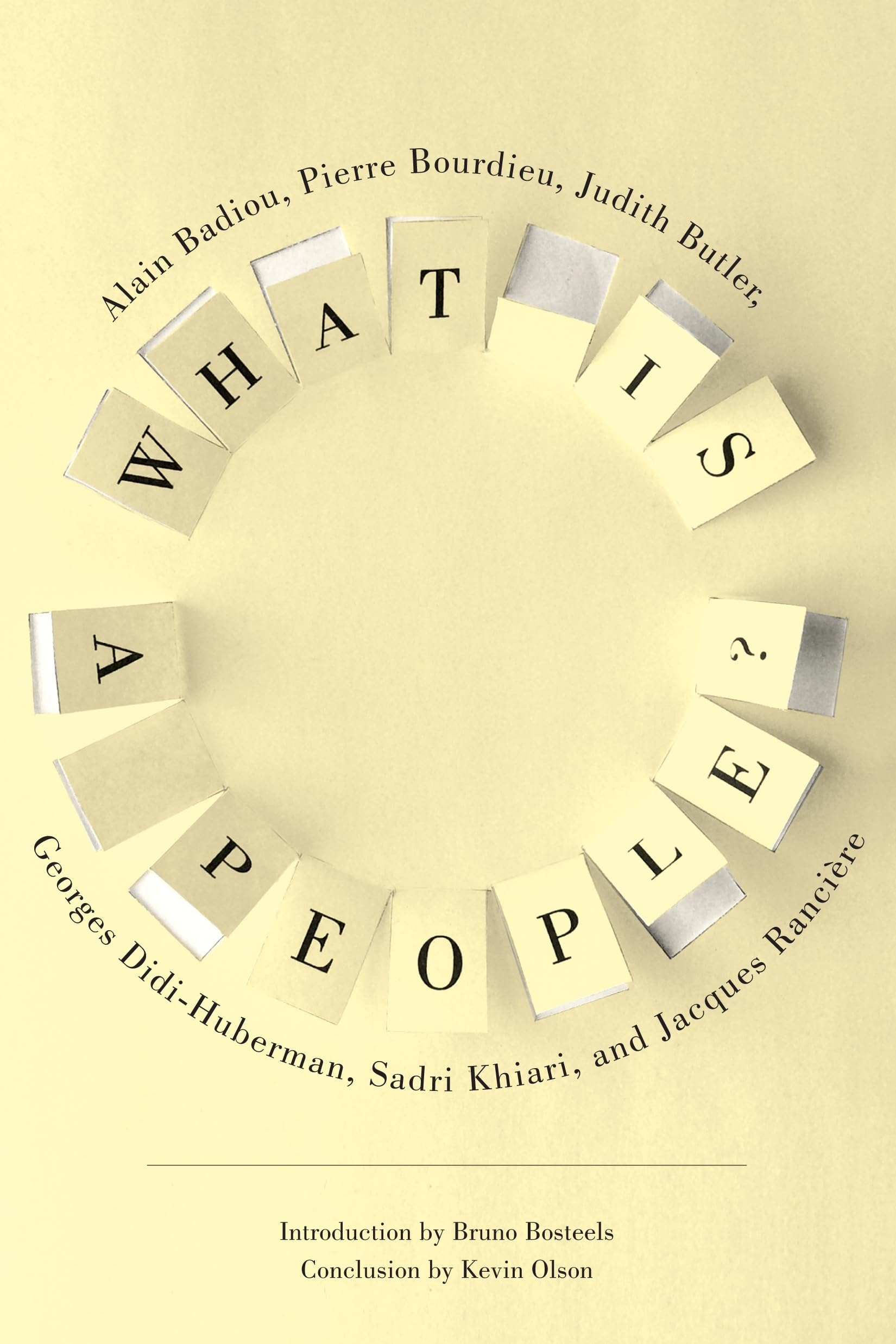 What Is A People? (New Directions In Critical Theory, 50),New