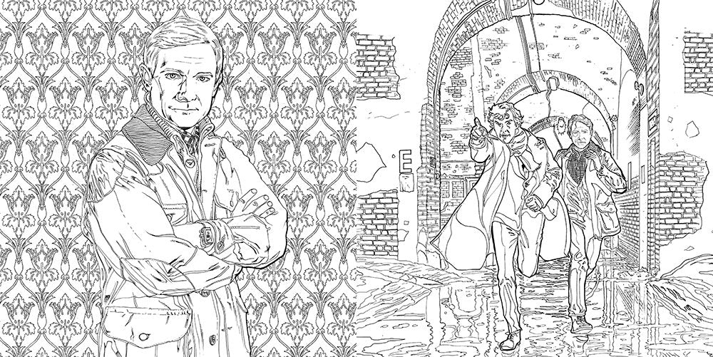 Sherlock: The Mind Palace: A Coloring Book Adventure-new