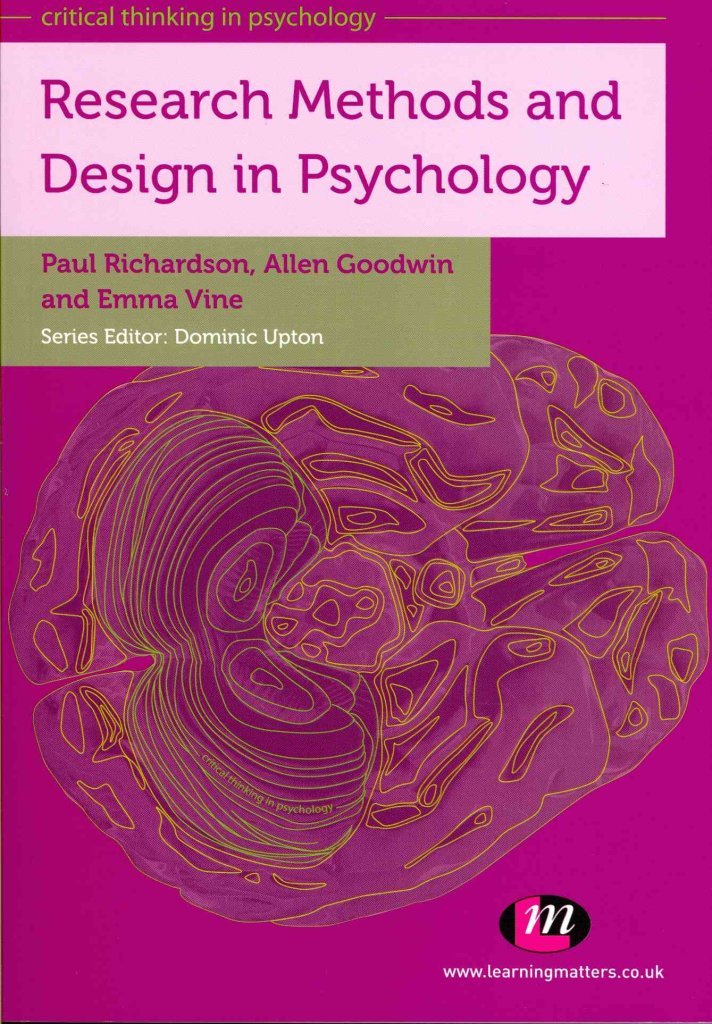 Research Methods And Design In Psychology (Critical Thinking In Psychology Series),Used