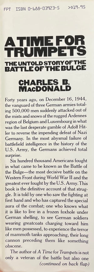 A Time For Trumpets: The Untold Story Of The Battle Of The Bulge,New