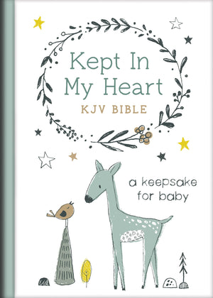 Kept in My Heart KJV Bible [Hazel Woodland]: A Keepsake for Baby,Used