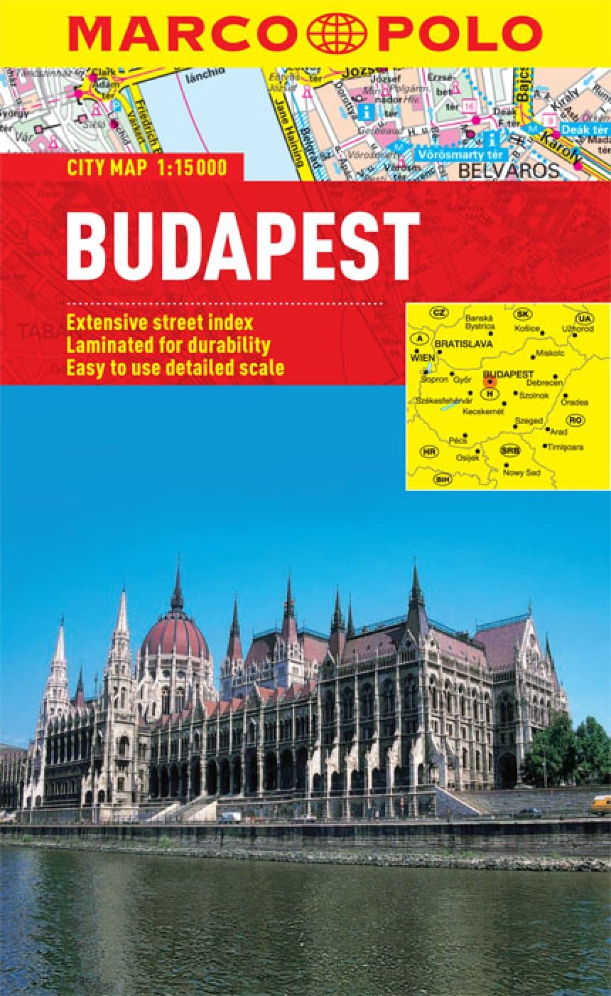Budapest Marco Polo City Map (Marco Polo City Maps),Used