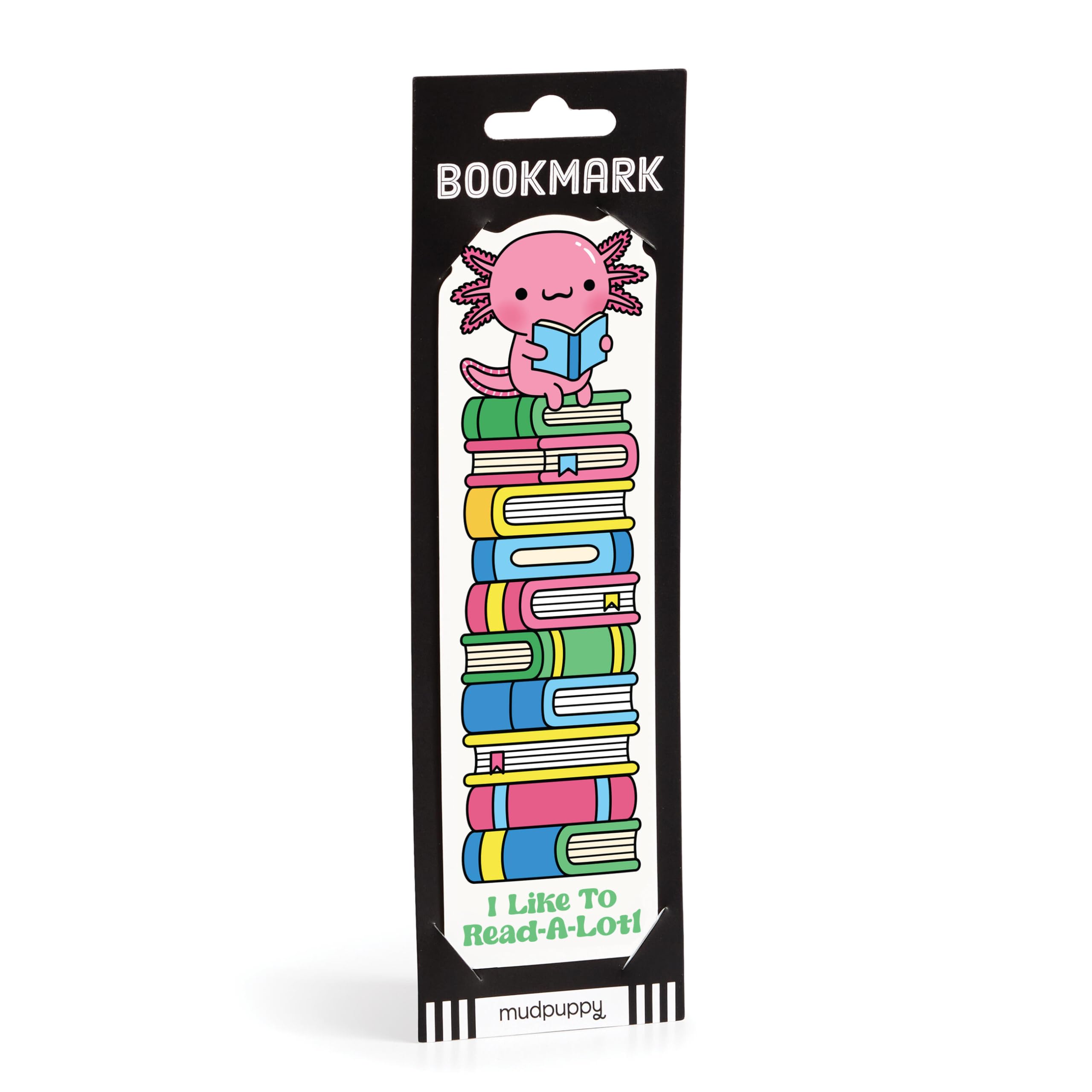 Mudpuppy ReadALotl  Paper Bookmark Featuring Axolotl Artwork For Readers Of All Ages