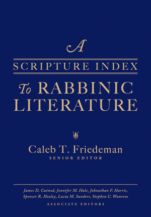 A Scripture Index To Rabbinic Literature,New