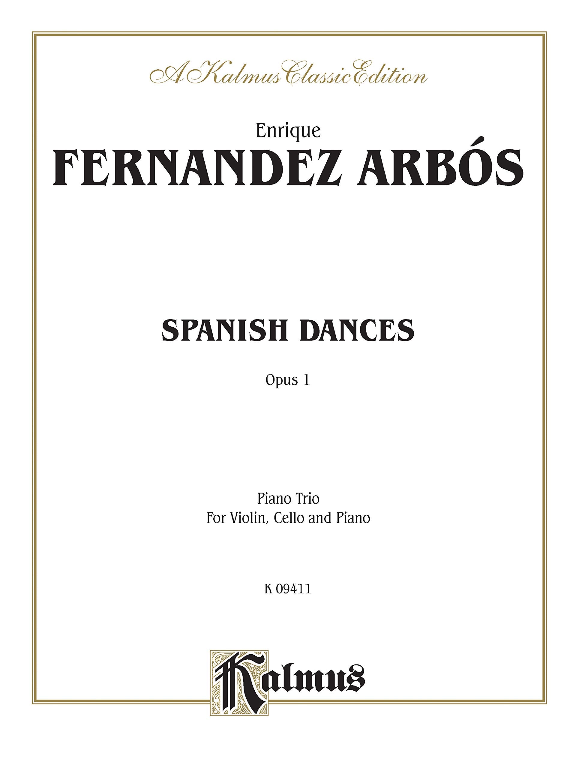 Spanish Dances, Op. 1 (Kalmus Edition),Used