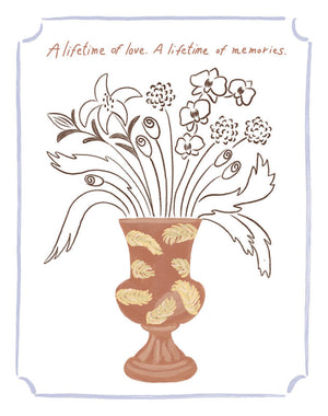 Love Muchly Greeting Cards: Sympathy  A Lifetime Of Love (Pack Of 6)
