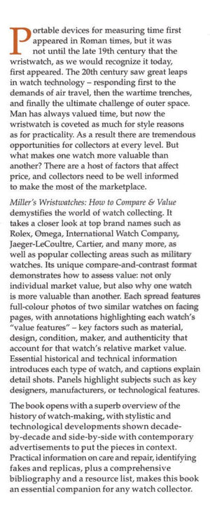 Miller's Wristwatches: How to Compare & Value,Used