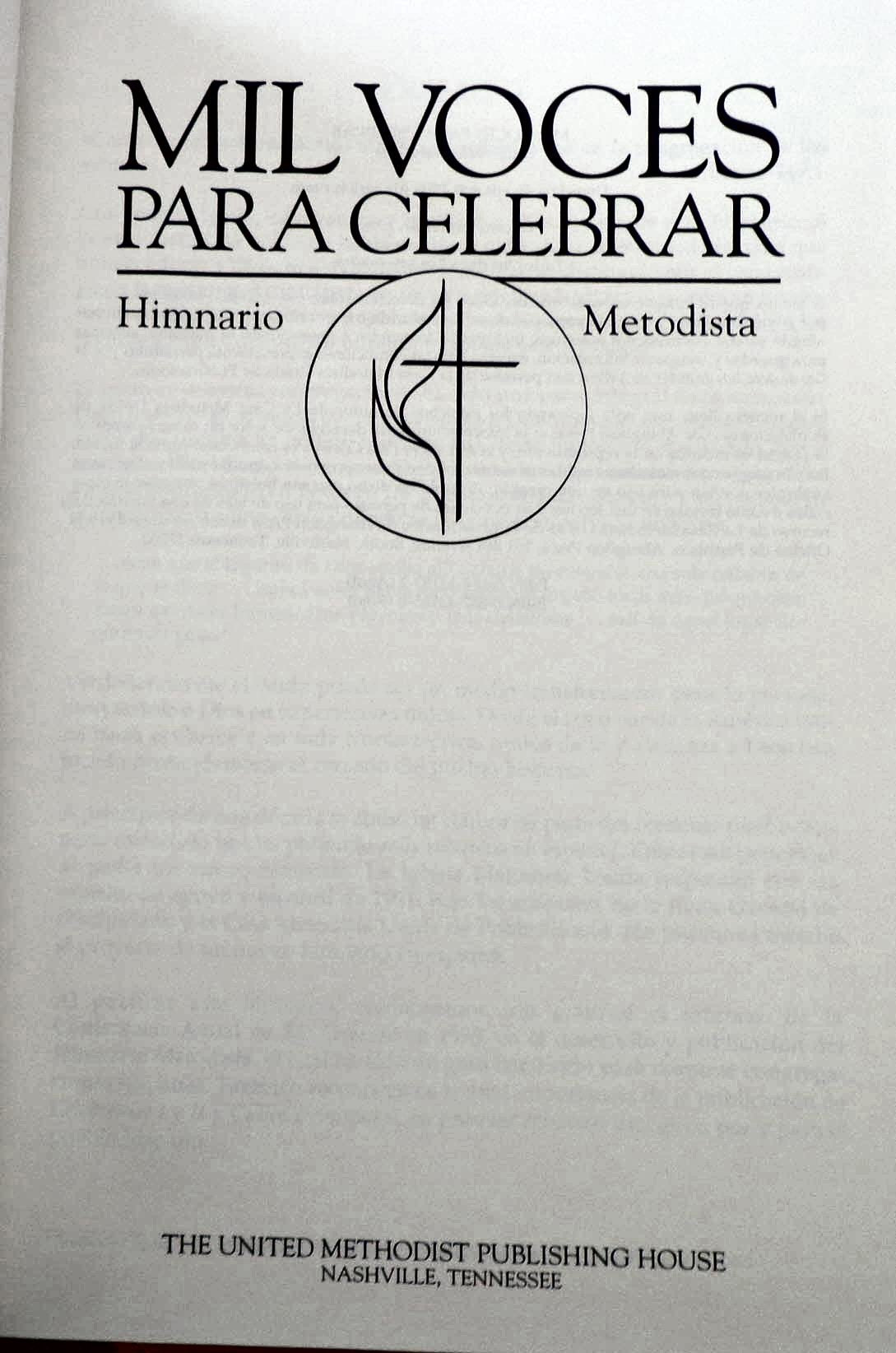 Mil Voces Para Celebrar / A Thousand Voices to Celebrate Blue Hymnal (Spanish Edition),Used