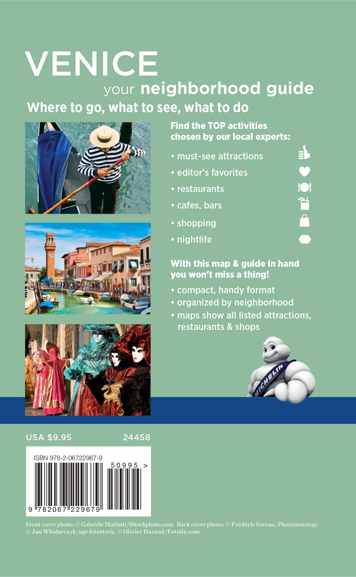 Michelin Venice Map & Guide: Travel Guide (Green Guide/Michelin),Used