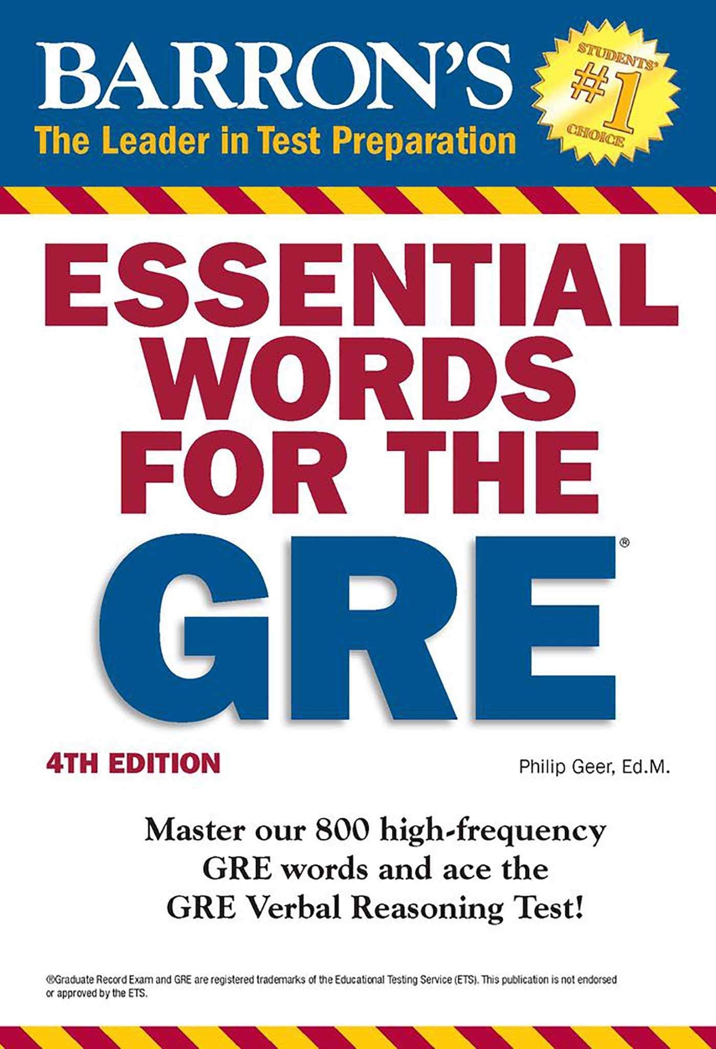 Essential Words for the GRE (Barron's Test Prep),Used