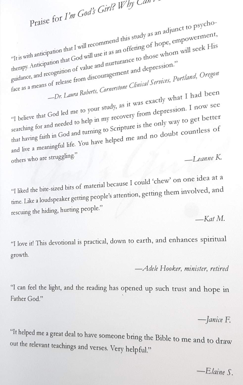 I'm God's Girl? Why Can't I Feel It?,Used