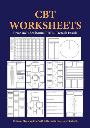 CBT Worksheets: CBT worksheets for CBT therapists in training  Formulation worksheets, generic CBT cycle worksheets, thought re,Used