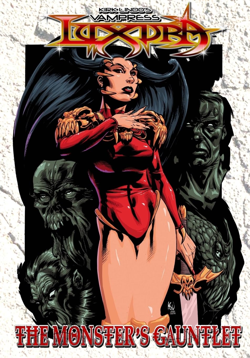 Kirk Lindo's VAMPRESS LUXURA: THE MONSTER'S GAUNTLET: A Graphic Novella,Used