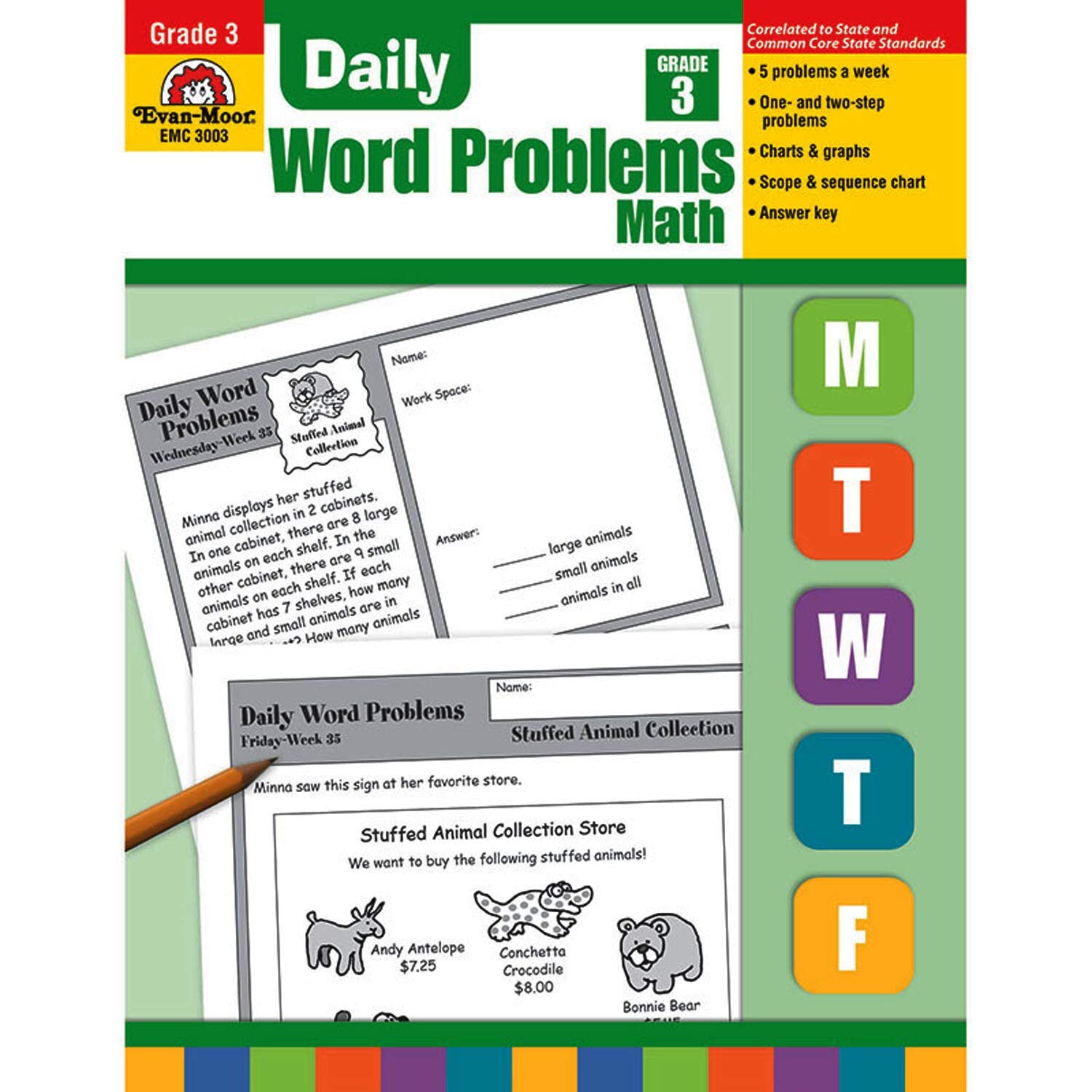 Daily Word Problems, Grade 3,Used