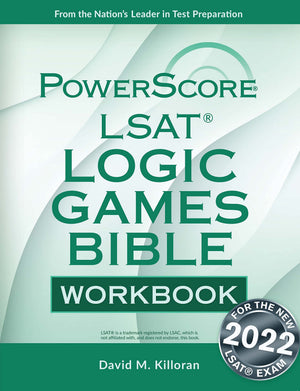 The Powerscore Lsat Logic Games Bible Workbook-used
