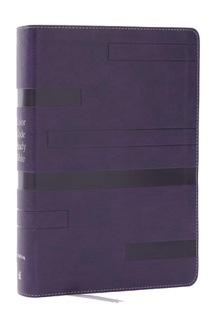 Color Code Study Bible, Revealing GodS Truth Color By Color (Niv, Purple Leathersoft, Red Letter, Comfort Print)