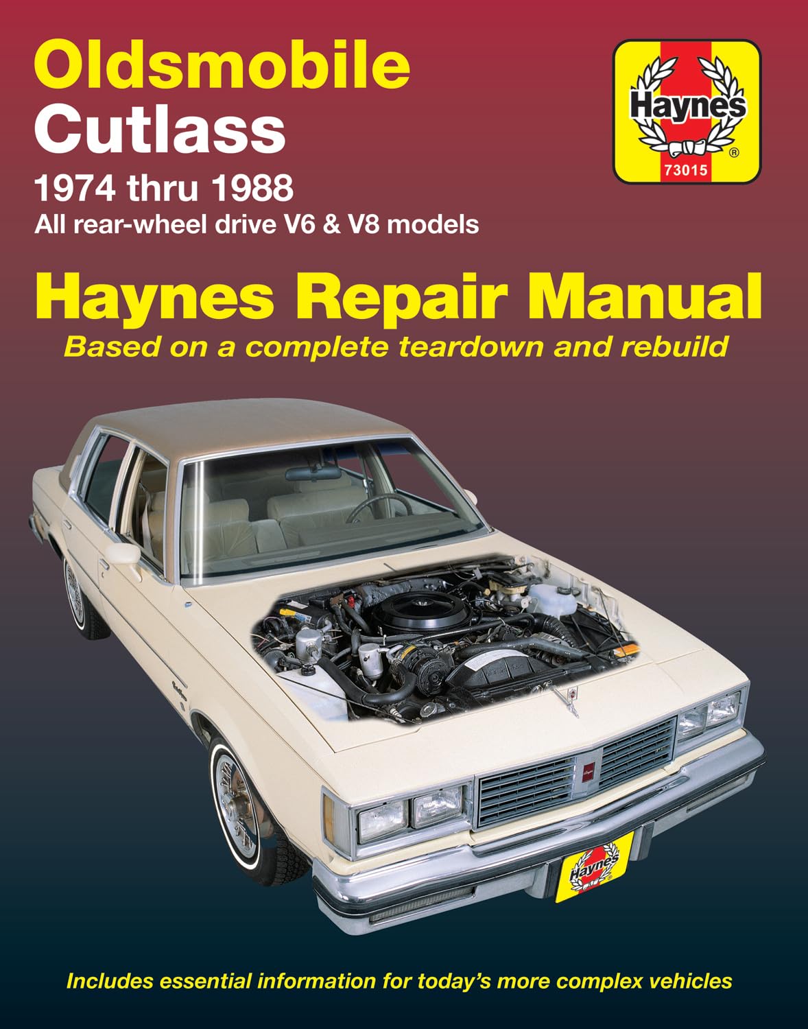 Oldsmobile Cutlass & Cutlass Supreme V6 & V8 Gas Engines (7488) Haynes Repair Manual (Does not include info specific to diesel ,New