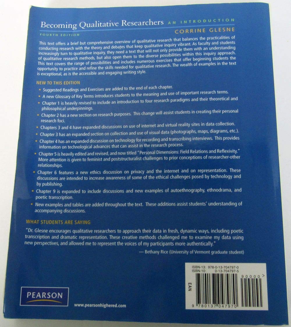 Becoming Qualitative Researchers: An Introduction (4th Edition),Used