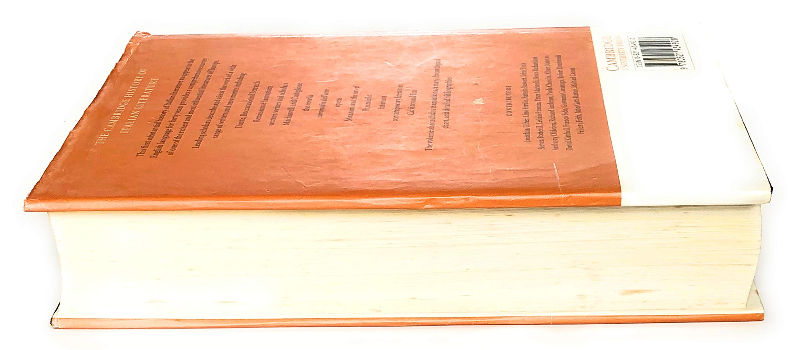 The Cambridge History of Italian Literature,Used