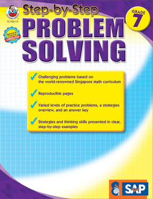 StepbyStep Problem Solving, Grade 7 (Singapore Math),New