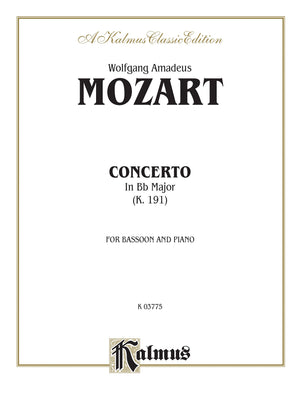 Bassoon Concerto, K. 191 Orch.: Kalmus Edition,Used