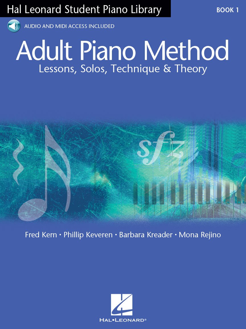 Hal Leonard Adult Piano Method  Book 1  Lessons, Solos, Technique And Theory  With Online Audio Access And Playback+ Features (,Used