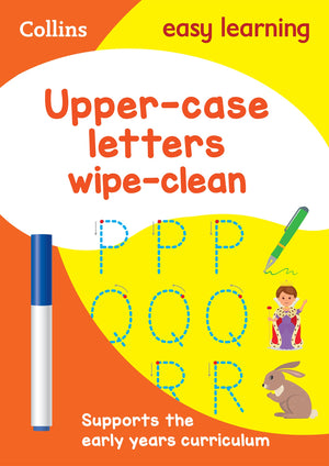 Upper Case Letters: WipeClean Activity Book (Collins Easy Learning Preschool),Used