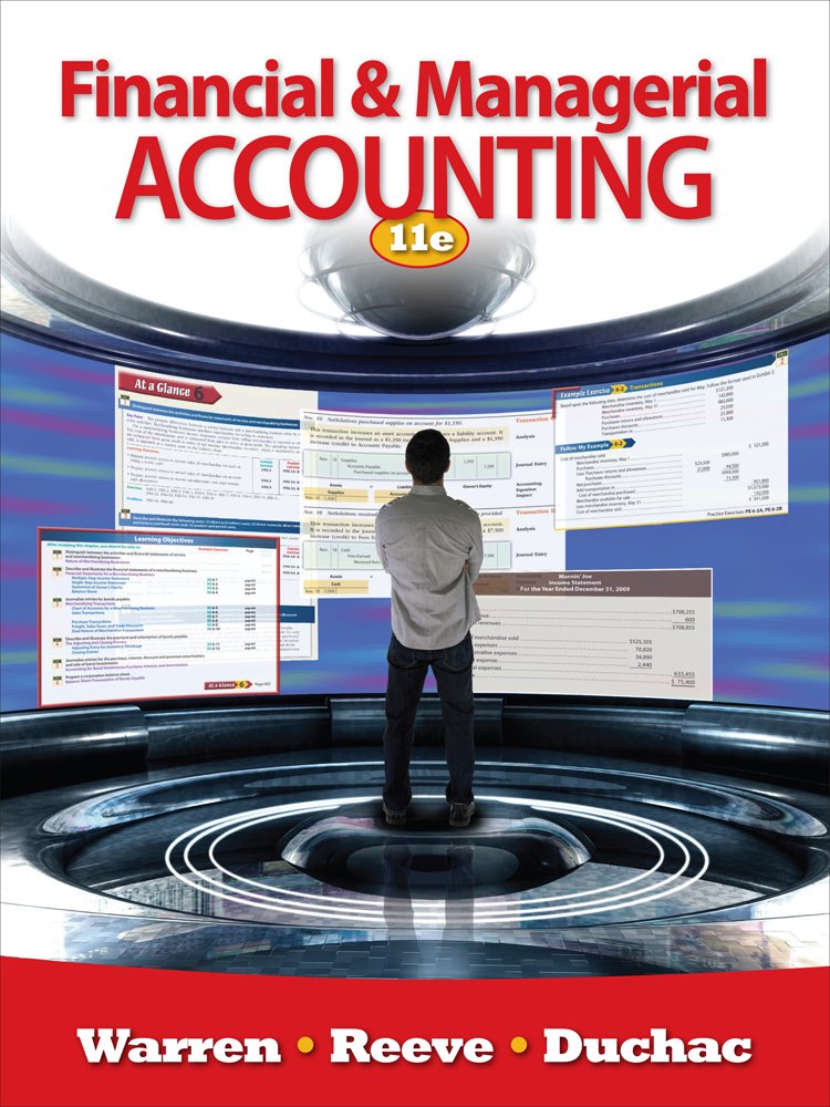 Bundle: Financial & Managerial Accounting, 11th + Aplia, 2 terms Printed Access Card,Used