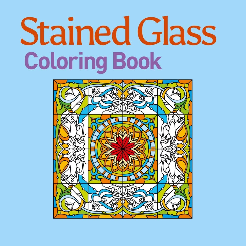 Stained Glass Coloring Book,Used