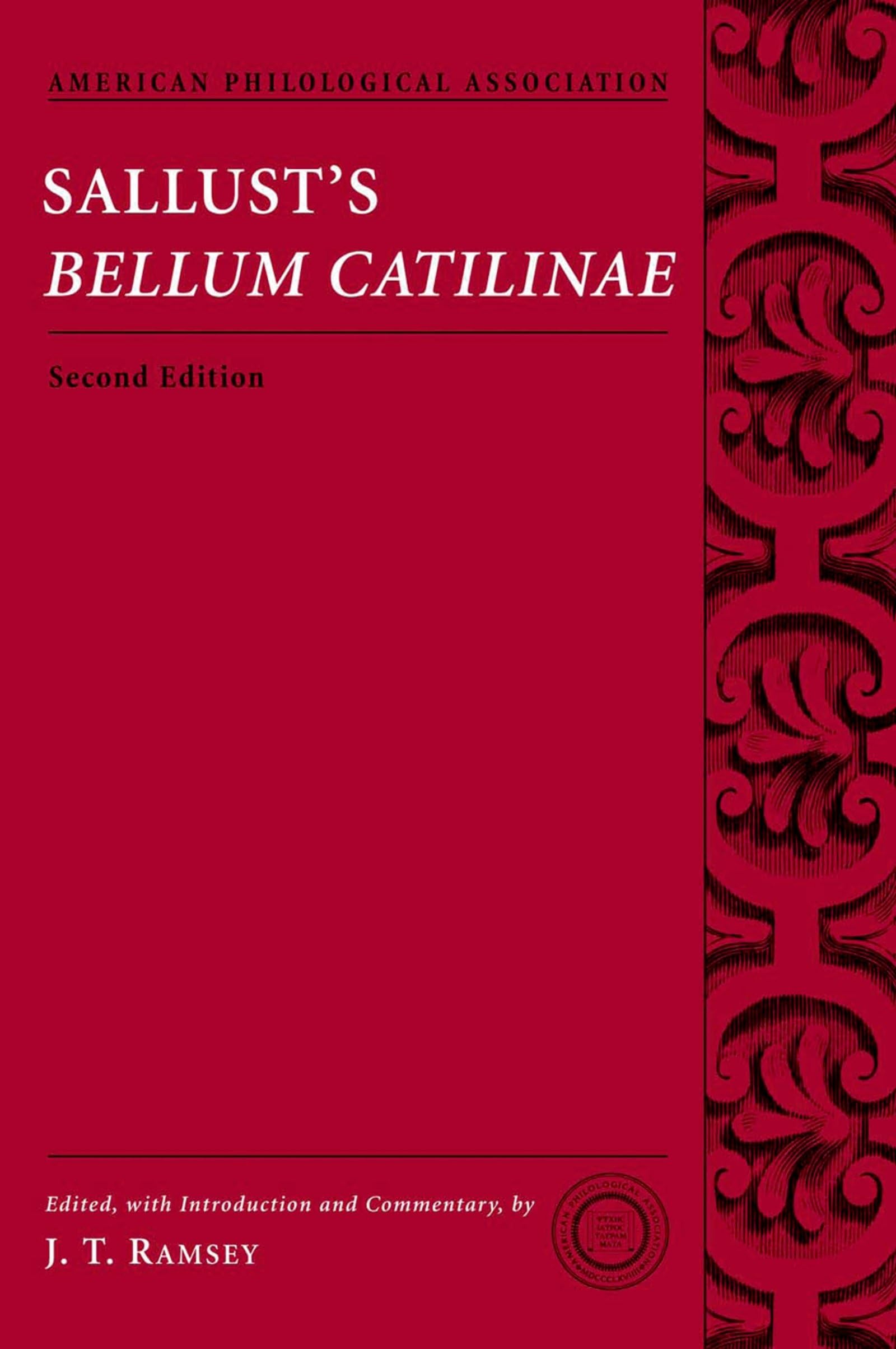 Sallust'S Bellum Catilinae (Society For Classical Studies Texts & Commentaries),New