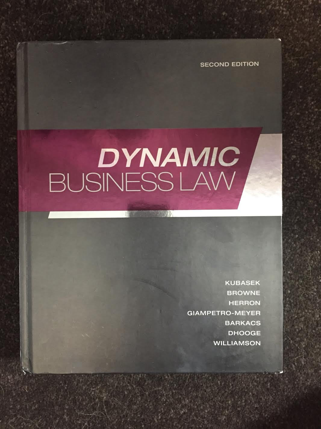 Dynamic Business Law,New