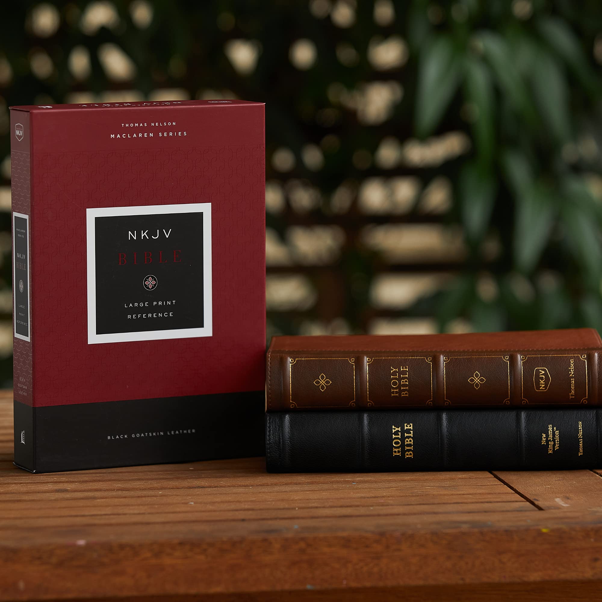 NKJV, Large Print VersebyVerse Reference Bible, Maclaren Series, Leathersoft, Black, Comfort Print: Holy Bible, New King James,Used
