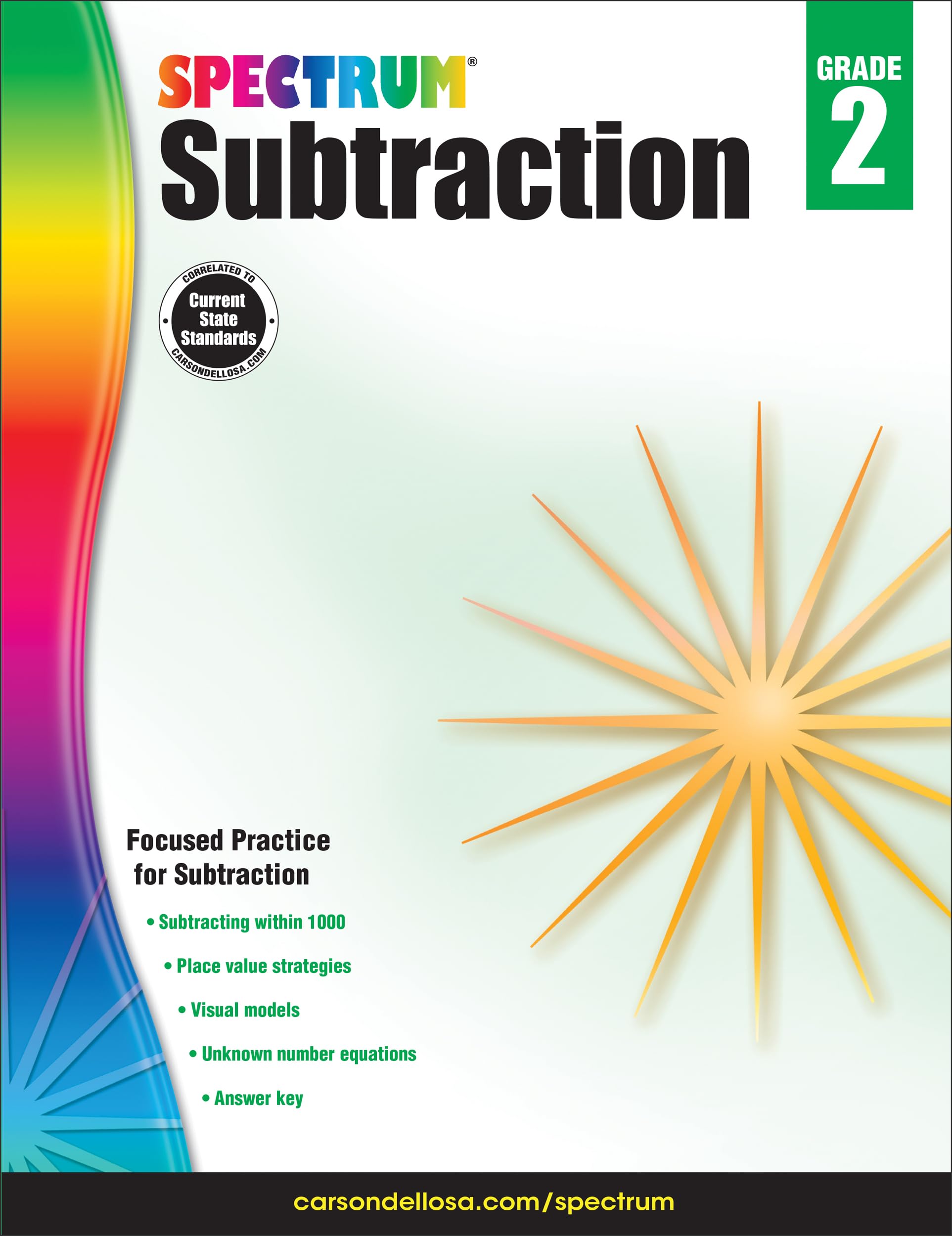 Spectrum  Subtraction, Grade 2 Workbook,Used