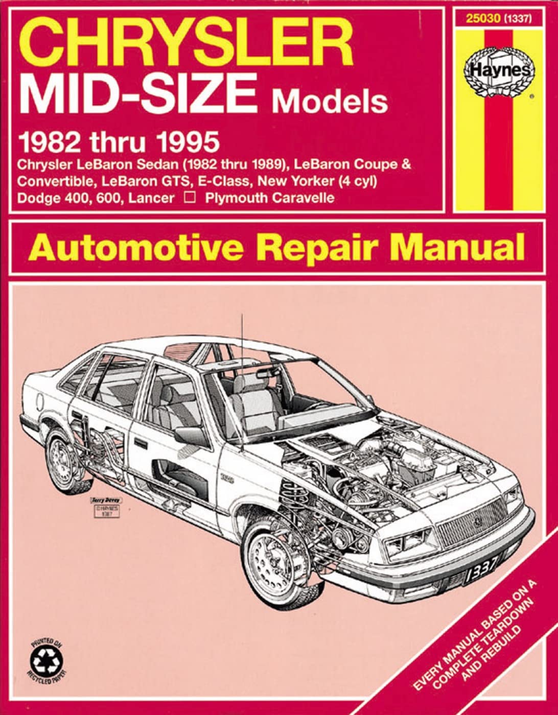 Chrysler Midsize Fwd (8295) Haynes Repair Manual