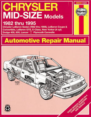 Chrysler Midsize Fwd (8295) Haynes Repair Manual