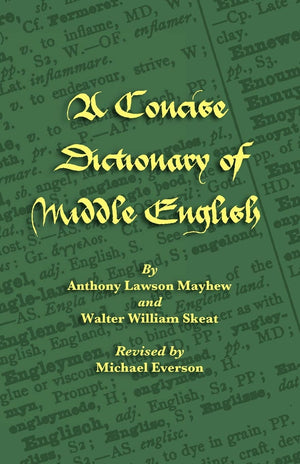 A Concise Dictionary Of Middle English (Middle English Edition),Used
