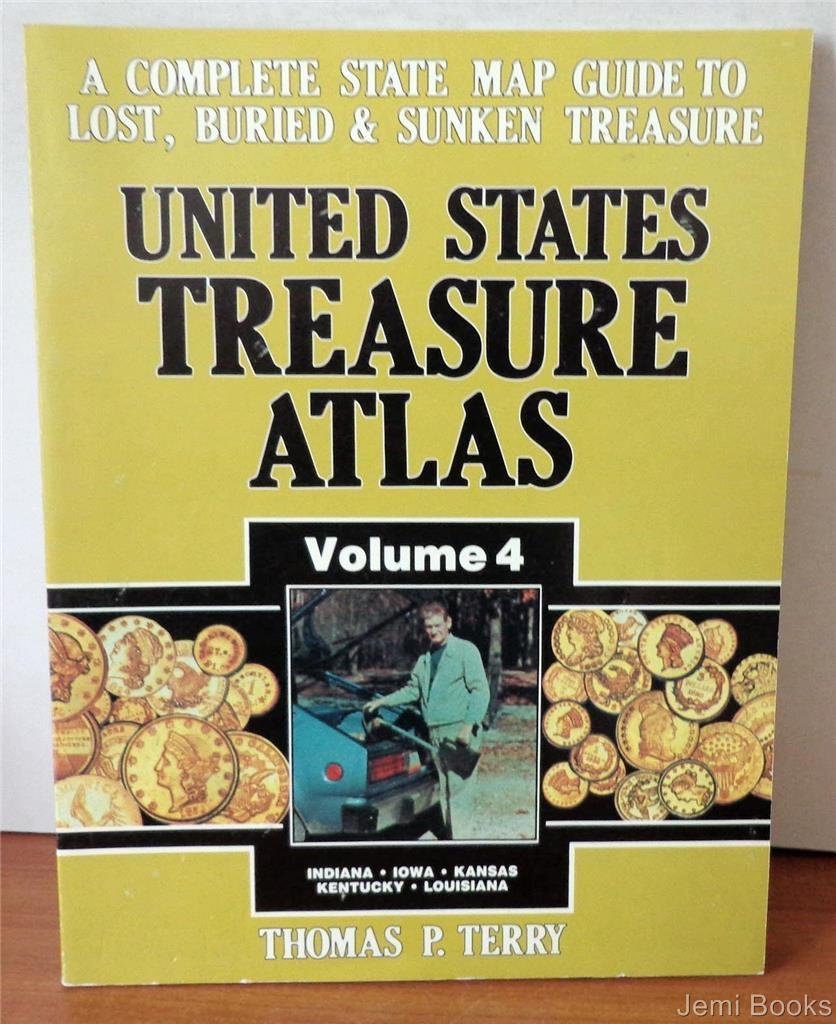 United States Treasure Atlas Vol.4 IndianaIowaKansasKentuckyLouisiana,Used