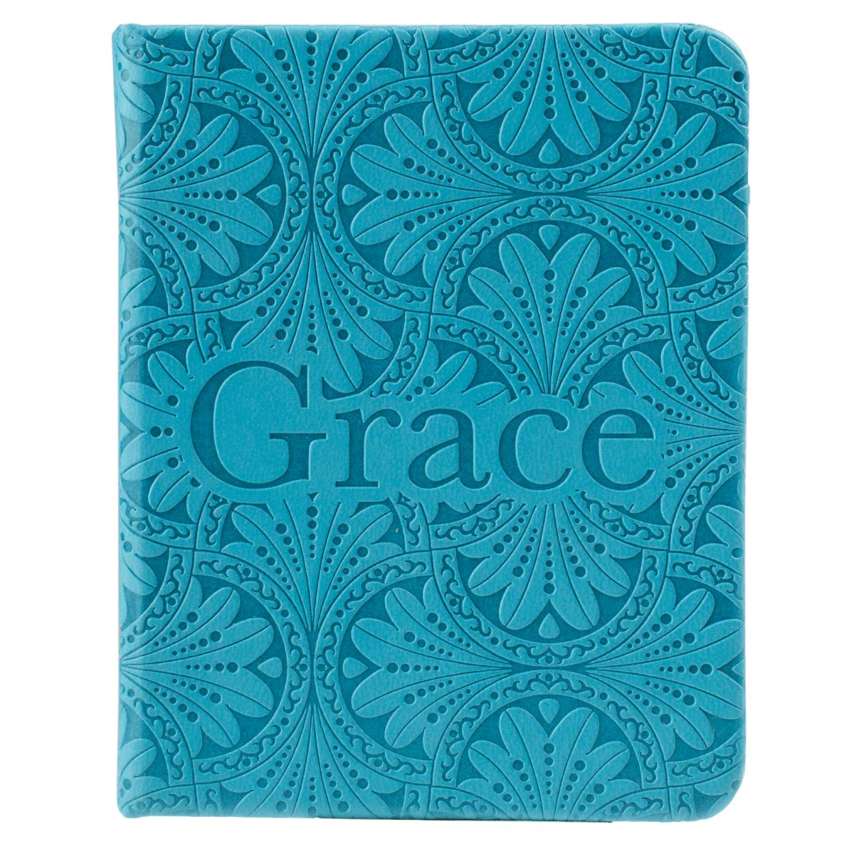 Christian Art Gifts Teal Faux Leather Mini Hardcover Gift Book w/Ribbon  Grace: Pocket Inspirations Collection  Encouraging Book,Used