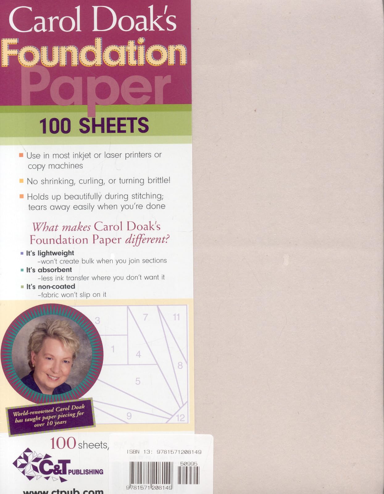 Carol Doak's Foundation Paper, 8.5x11inch,New