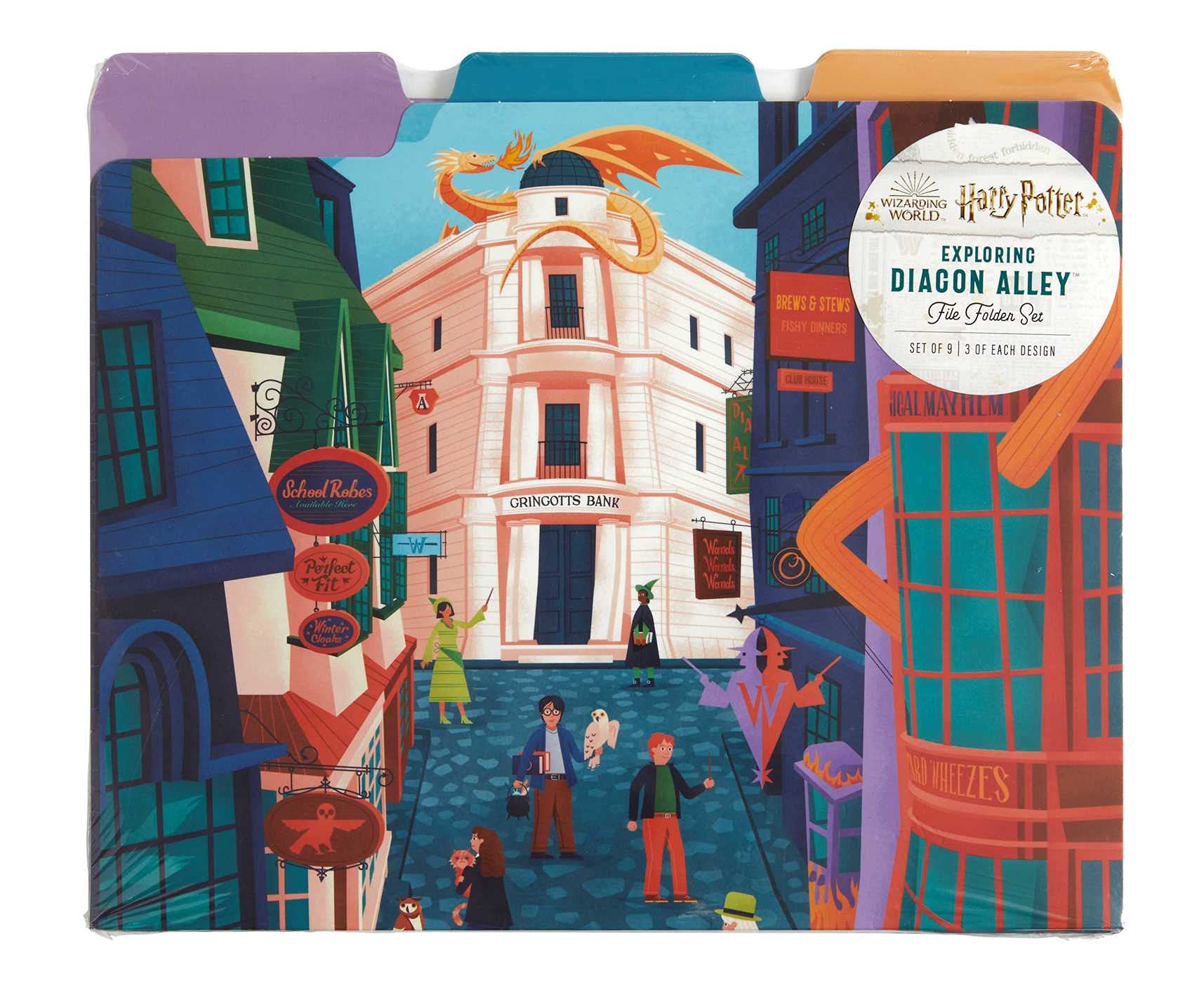 Harry Potter: Exploring Diagon Alley File Folder Set (Set of 9),Used