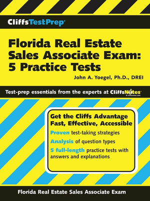 CliffsTestPrep Florida Real Estate Sales Associate Exam: 5 Practice Tests,Used