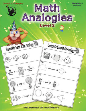 Math Analogies: Book 2 (Grades 45),Used