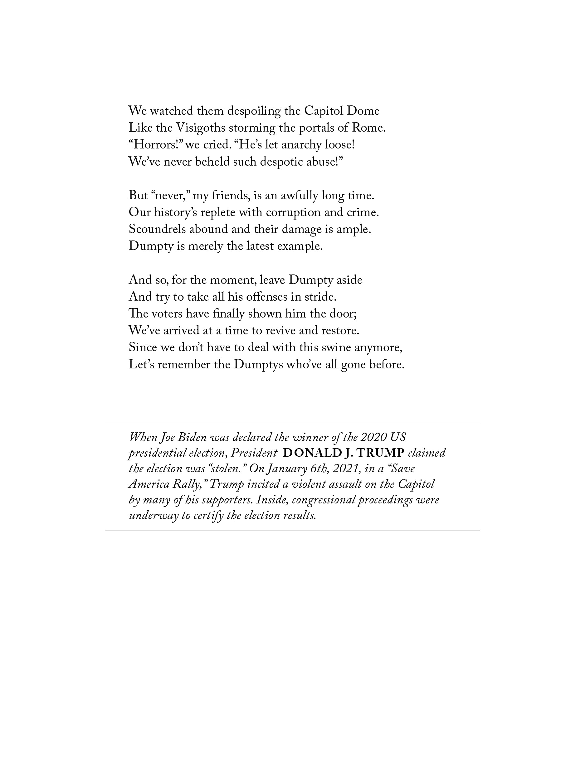 A Confederacy Of Dumptys: Portraits Of American Scoundrels In Verse (Dumpty, 3)
