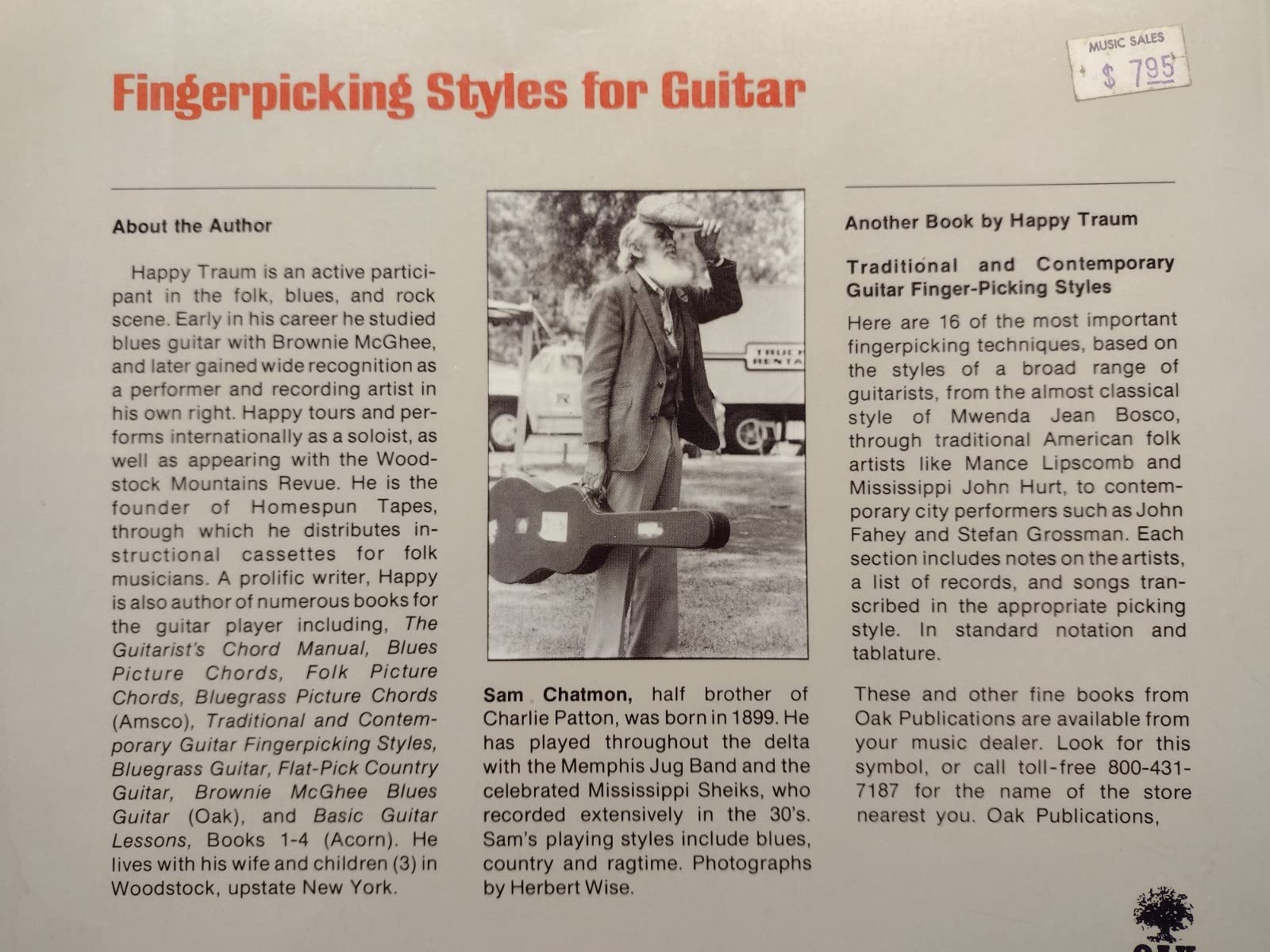 Fingerpicking Styles for Guitar,Used