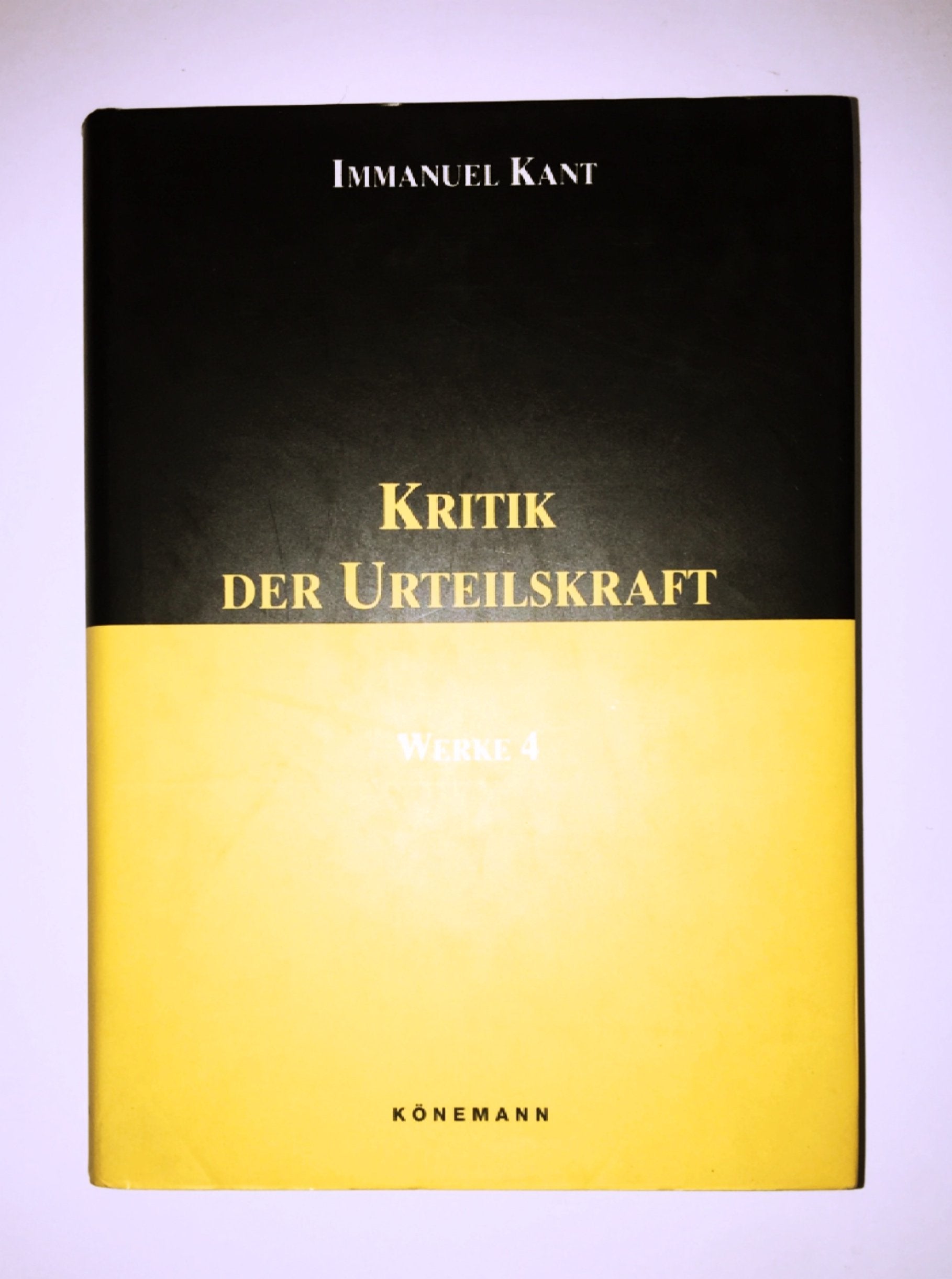Kritik der Urteilskraft: Werke 4 (German Edition),Used