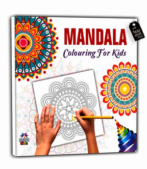 Mandala Art Book For Kids Tear Out Sheets (Enhance Art Coloring, Drawing Skills, Mandala Practice) High Quality Big 160 Gsm For Frame After Colouring - Perfect Gift For Teens