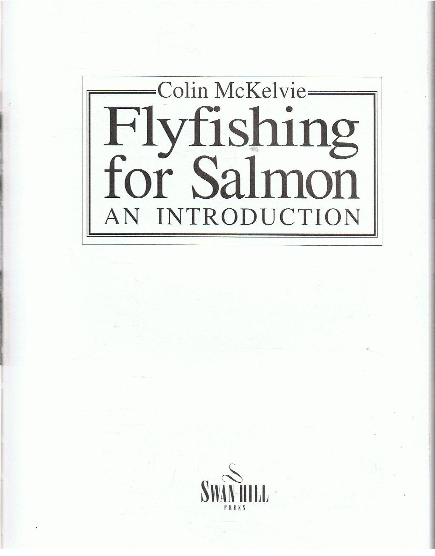 Flyfishing for Salmon: An Introduction,Used